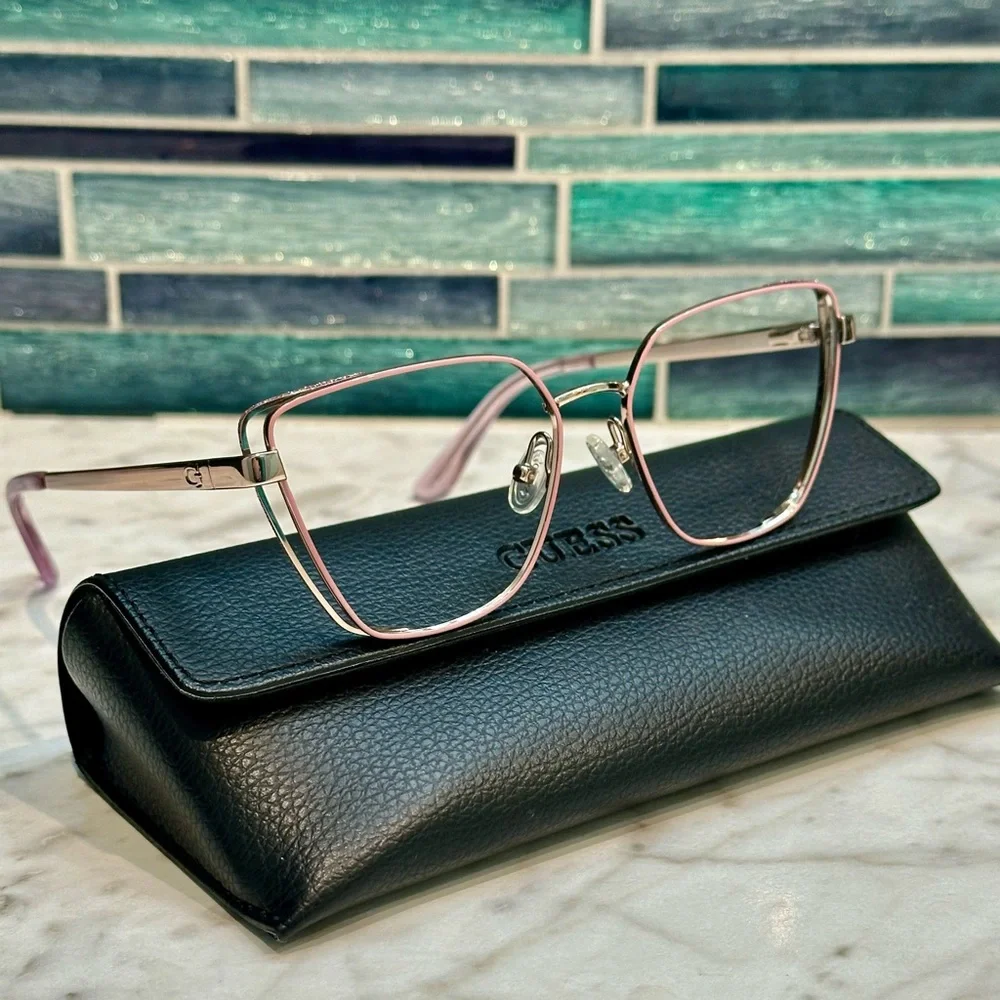 Guess GU2793 074 Pink Rose Gold Full Rim Metal Optical Eyeglasses Frame